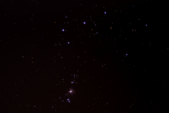 Orion belt and nebula